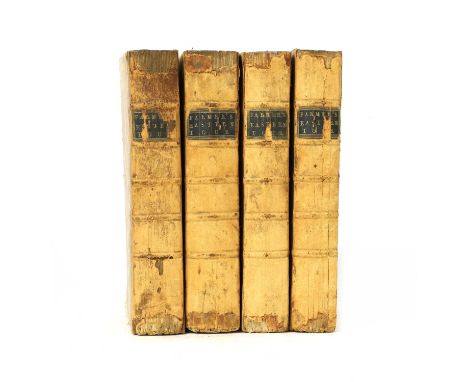 [Young, Arthur]: The Farmers Tour through the East of England, in four volumes. W Strahan; W Nicoll, 1771, first edition. Com