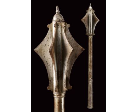 dating: 16th Century provenance: Italy, Seven-flange head of almost triangolar section, with  small lobes at the edges and th