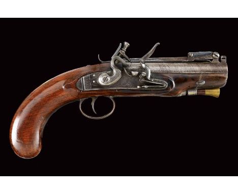 dating: first quarter of the 19th Century provenance: England, Round, smoothbore, twisted, 15 mm cal barrel, with marks of th