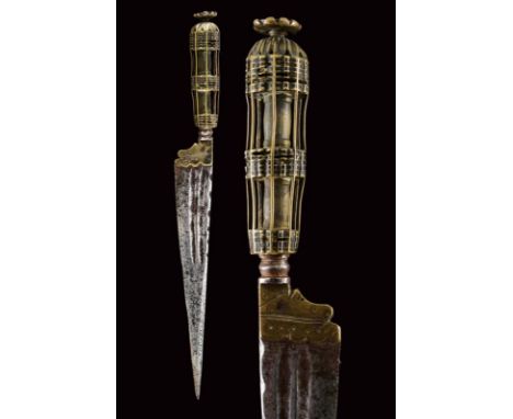 dating: 18th Century provenance: Albacete, Straight, single-edged blade (pitting and signs of time) with double fuller and wa