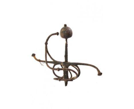 dating: Late 16th Century provenance: Northern Italy, The ricasso of the blade still present. Iron hilt. Quillon with counter