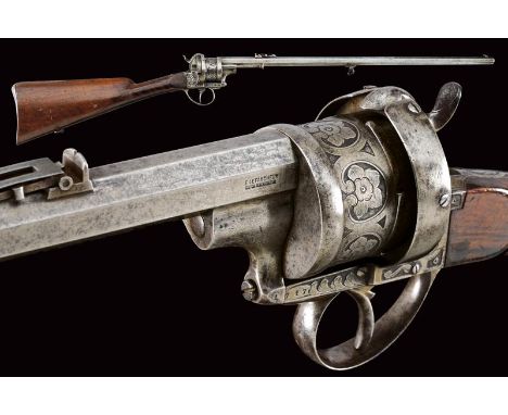 dating: about 1870 provenance: Belgium, Octagonal, rifled, 13 mm cal. barrel, provided with rear sight and front sight, marke
