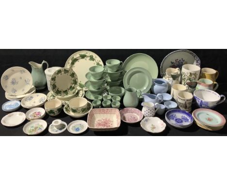 Ceramics - Wedgwood Napoleon Ivy tableware; a Wedgwood Celadon tea service for six; Adams Calyx Ware; Spode; Ridgway Symphony