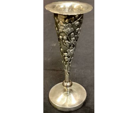 A Chinese silver specimen vase, character mark, c.1900 
