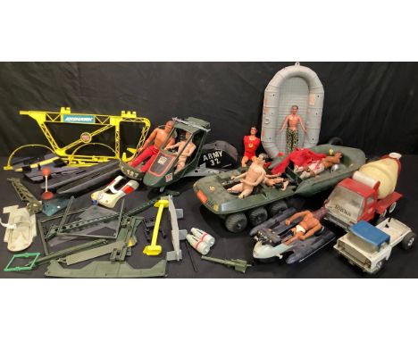 Toys - a collection of action figures including Mattel Big Jim Zorak; Kenner The Six Million Dollar Man, Bionic Man Colonel S