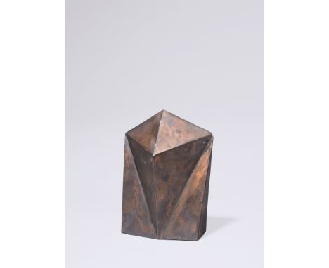 Michael Croissant (Landau/Pfalz 1928 – 2002 München). „Kopf“. 1999Bronze mit kupferfarbener Patina.  27&nbsp;×&nbsp;17,5&nbsp