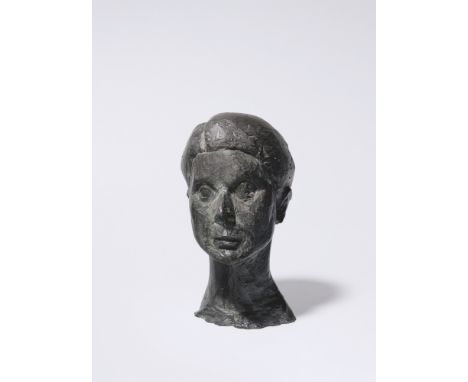 Alberto Giacometti (Bergell 1901 – 1966 Chur). „Tête de femme (Rita)“. 1936Bronze mit schwarzgrüner Patina.  24,1&nbsp;×&nbsp