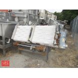 Dual Lane Cherry Incline Conveyor Unit with (2) 30" Width Belt Conveyors with S/S Frames