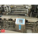 Loma Systems In-Motion Scale Conveyor, Model: LCW3000, S/N: LCW-3000-18328 with Touch Screen Control