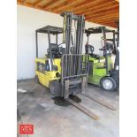 Hyster 4,300 LB Capacity 48 VLT Electric Forklift , Model: E50XL , S/N: C108V16714N with 3-Stage