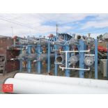 (2) 6-Tube High Pressure Filter Units with Metal Tubes: 14" Dia. x 80" Length on Steel Stands: 89"