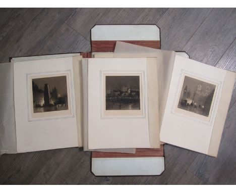 A portfolio of 10 etchings by W. Francis Longstaff, each signed in pencil by the artist and from a Ltd. edition of 100, numbe