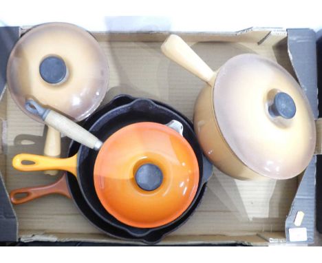 A collection of Le Creuset cookware