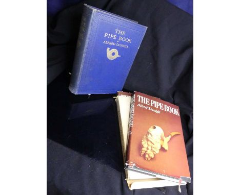 Dunhill Alfred : The Pipe Book, 1st edition, London 1924, together with two later editions from the 1970s (3)