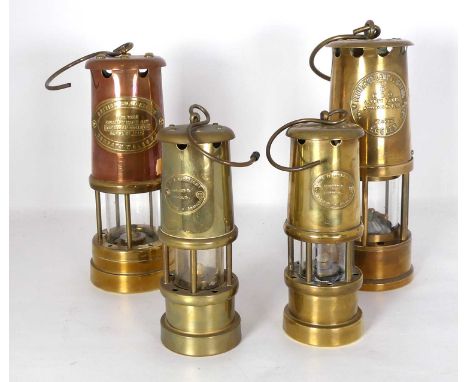 A Protector Lamp under Lighting Company Type 6 safety lamp, together with another bearing label for the British Coal Mining C