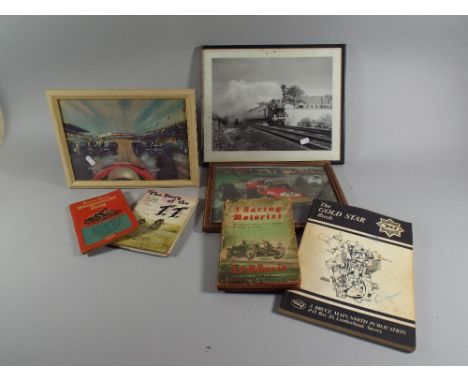 A Collection of Printed Ephemera to Include 1951 Motorcycling Guide, The Story of The TT, A Racing Motorist, The BSA Gold Sta