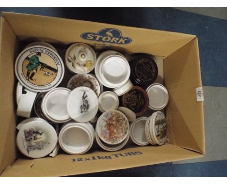 A Collection of Gentleman Relish Ceramic Boxes. 