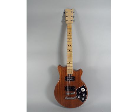 A Luthier Made Guitar. Solid One Piece Mahogany Body, Sycamore Neck with Jumbo Frets. Kent Armstrong Pickups with Split Coil 