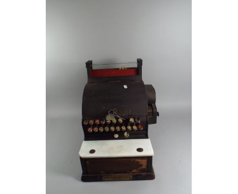 A Vintage Shop Till by The National Cash Register Company, London ( Made In USA). 