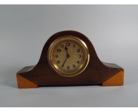 An Edwardian Inlaid Mantle Clock.