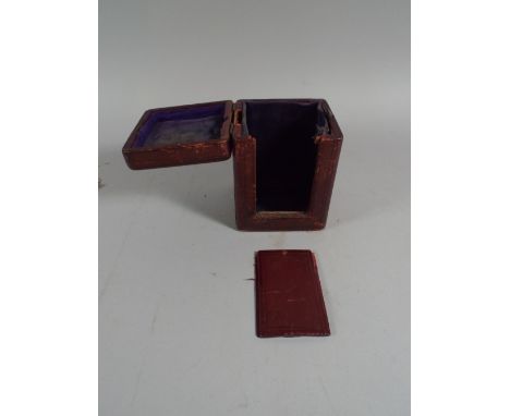 A Late 19th Century Carriage Clock Case (No Clock). 