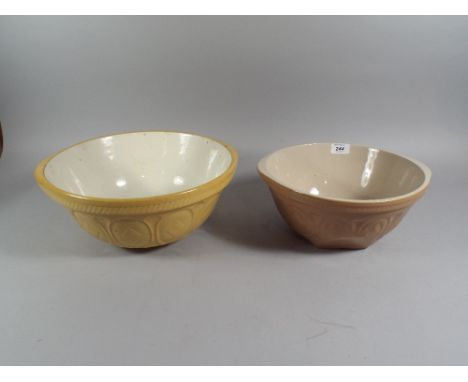 Two Ceramic Mixing Bowls. 