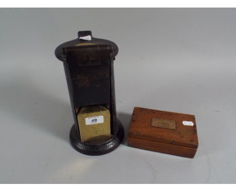 A Rare Midland Railways Ticket Punch Complete with Boxed Set of Types by Waterloo and Sons Limited London. 