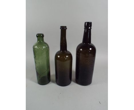 A Collection of Three Vintage Beer Bottles to Include Harrogate Pump Rooms, Ditton Brewery Etc.