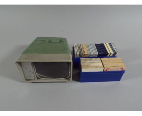A Solar Photax Slide Viewer Complete with Slides Depicting Military and Aircraft Together with Sixteen Vintage Eastman Color 