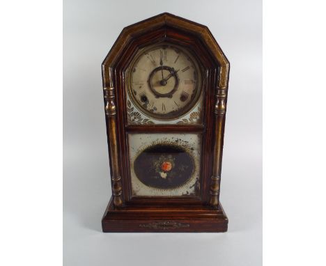An American Mantle Clock with Eight Day Movement.
