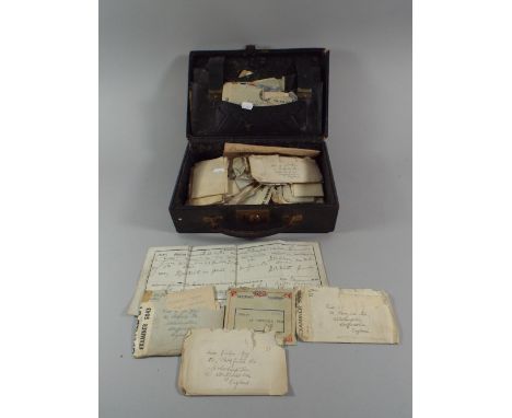 A Vintage Writing Case Complete with Letters Written During Second World War From R M A S Evanton Scotland, Also Trinidad and