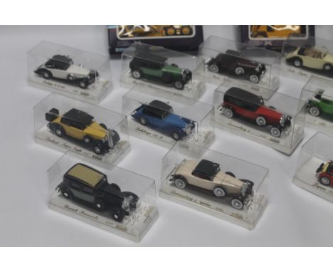 A COLLECTION OF EIGHTEEN BOXED SOLIDO AGE D'O 1:43 SCALE DIECAST VEHICLES AND THREE BOXED JOAL DIECAST VEHICLES, to include 2