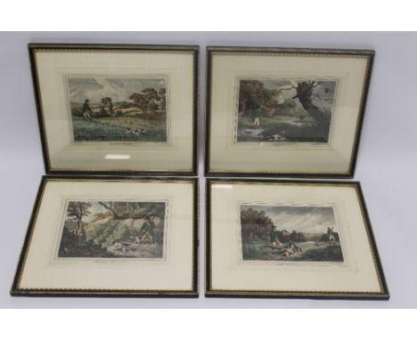 HUNTING/SHOOTING INTEREST, four framed prints, titled 'Snipe Shooting', 'Duck Shooting', 'Partridge Shooting' and 'Pheasant S