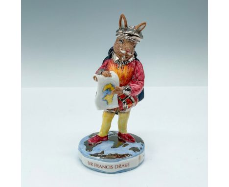 Part of the 35th anniversary celebration, this limited edition Bunnykins Figurine depicts Sir Francis Drake as a bunny charac