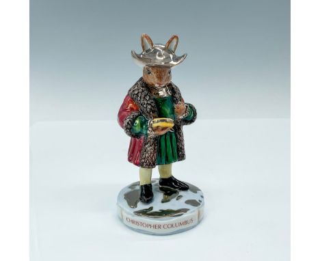 Part of the 35th anniversary celebration, this limited edition Bunnykins Figurine depicts Christopher Columbus as a bunny cha