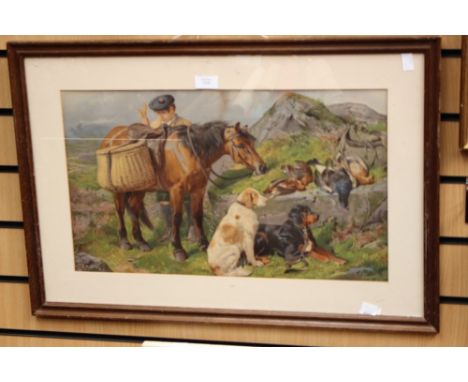 John Sargeant Noble, lithograph, framed, approx 70cm x 47cm (including frame)