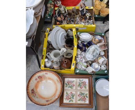 Collection of ceramics inc. Coalport collectors plates, Hammersley trinkets, egg shell china, filed tray, wash bowl, two larg