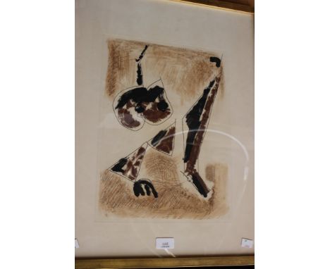 Marino Marini (1901-1980), Abstract Horse, lithograph, unsigned, 39cm x 30cm, framedNote: formerly owned by art historian and