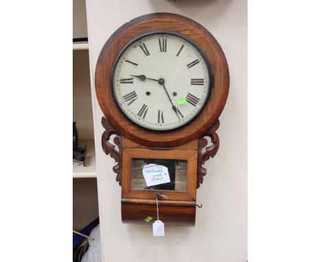 A Victorian wall clock 