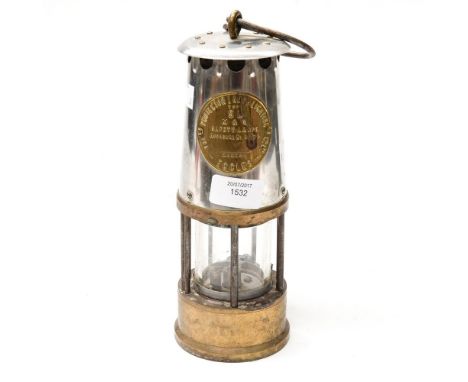 An Eccles miners lamp, Protector Lamp and Lighting Co 