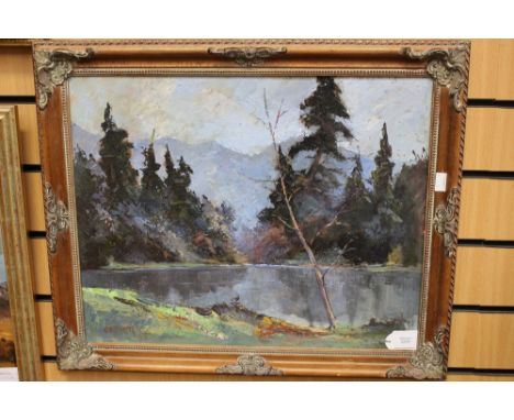 Oil on board, Derbyshire scene signed R Garner 69, Garner painted and exhibited under LowryProvenance : Vendors father exhibi