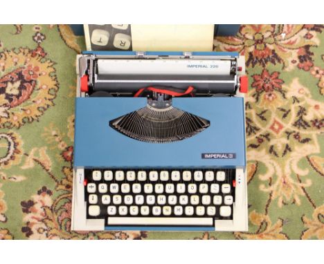 An Imperial Portable (200) Typewriter with case and instructions for use, late 1950s