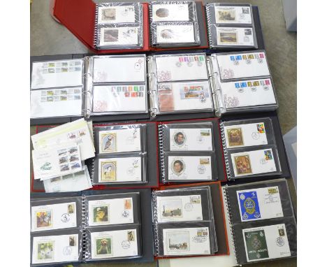 Stamps; Great Britain, box with three albums of GB first day covers 2007-2015 with many definitive and Post and Go covers, on