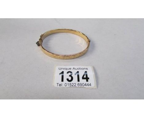 A gold bangle