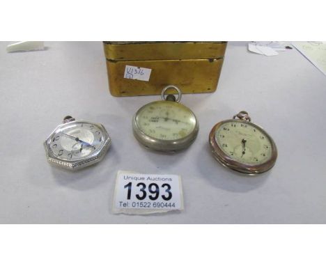 3 assorted vintage pocket watches