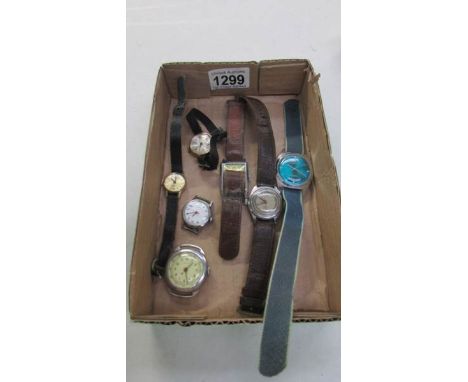 A quantity of vintage wrist watches