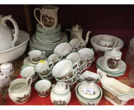 Collection of Adams ‘Sporting Scenes’ dinner, tea and coffee service