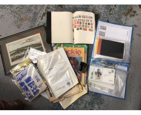 Collection of ephemera to include 1960s Butlin's souvenir mirror, Butlin's programmes and booking forms, various Colchester e