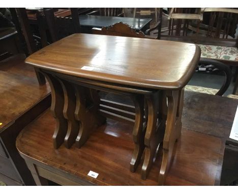 Ercol elm nest of tables