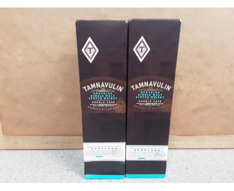 Two bottles of Tamnavulin Speyside single malt scotch whisky 70cl, in original boxes